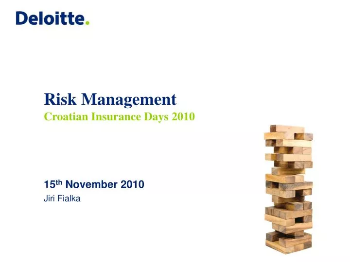 risk management croatian insurance days 2010