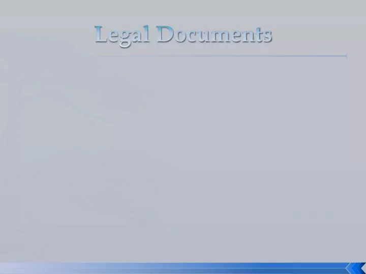 legal documents