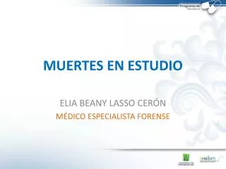 muertes en estudio