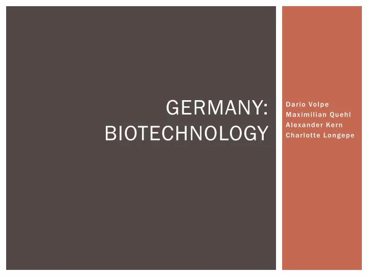germany biotechnology