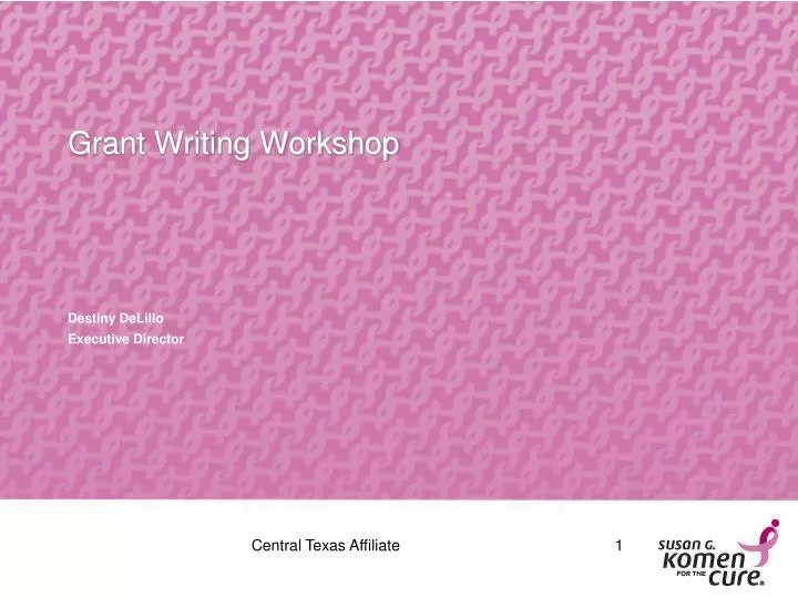 grant writing workshop