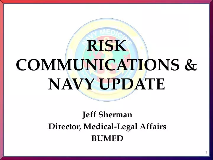 risk communications navy update