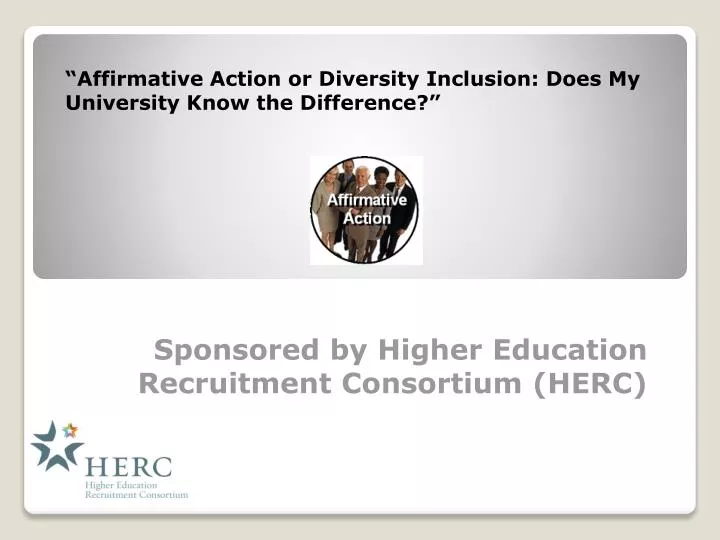 sponsored by higher education recruitment consortium herc