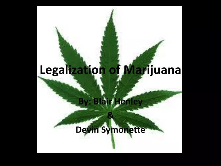 legalization of marijuana