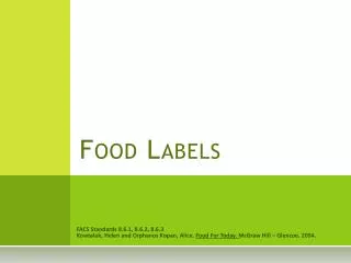 Food Labels