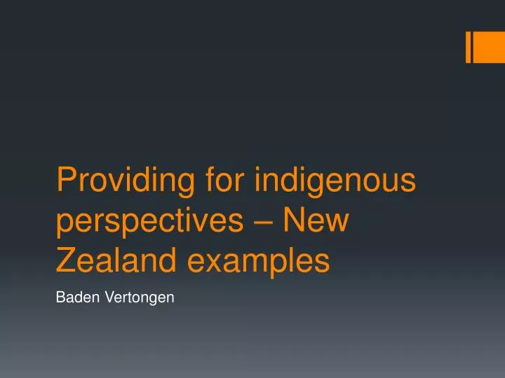 providing for indigenous perspectives new zealand examples
