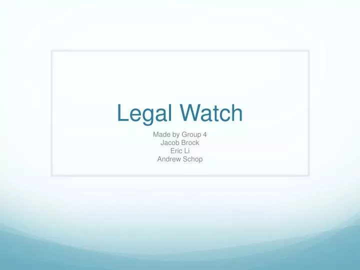 legal watch