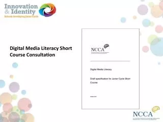 Digital Media Literacy Short Course Consultation