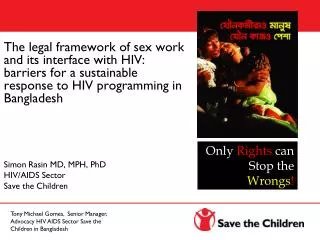 The legal framework of sex work and its interface with HIV: barriers for a sustainable response to HIV programming in Ba