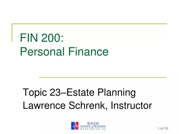 fin 200 personal finance