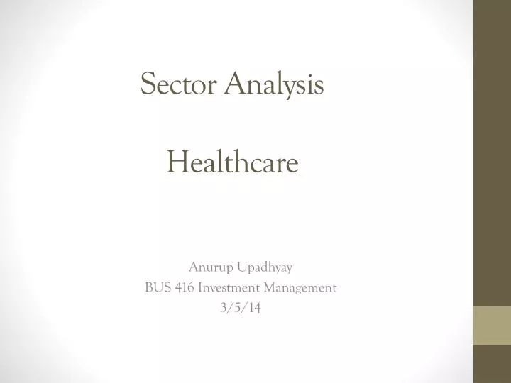 sector analysis healthcare