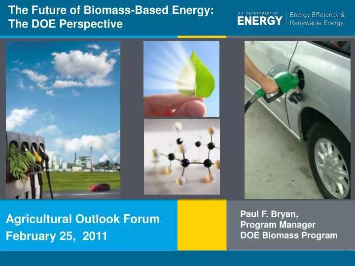the future of biomass based energy the doe perspective