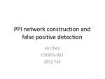 PPI network construction and false positive detection - slide 1