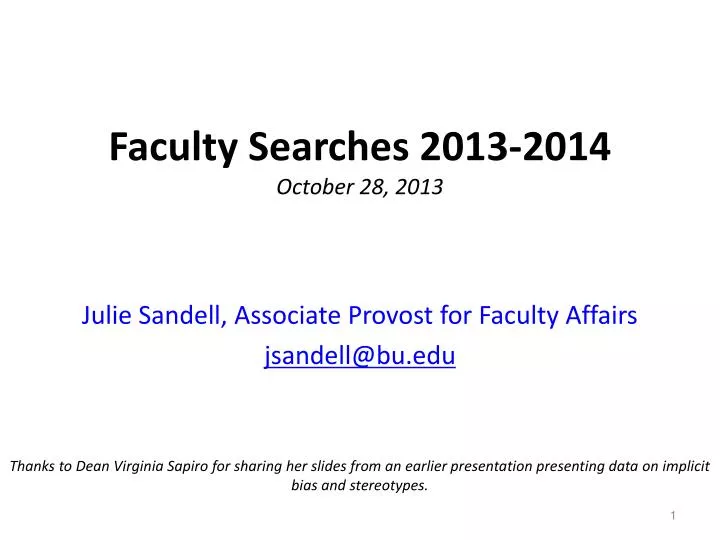 faculty searches 2013 2014 october 28 2013