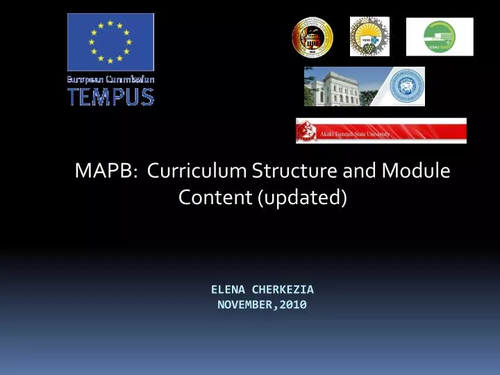 mapb curriculum structure and module content updated