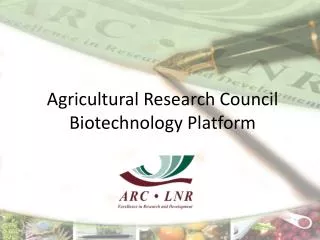 Agricultural Research Council Biotechnology Platform