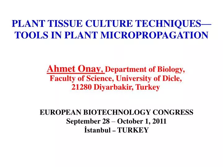 plant tissue culture techniques tools in plant micropropagation