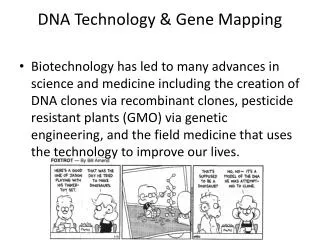 DNA Technology &amp; Gene Mapping