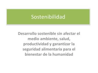sostenibilidad