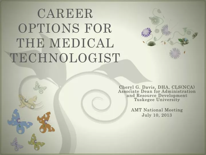 career options for the medical technologist