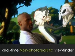 Real-time Non-photorealistic Viewfinder