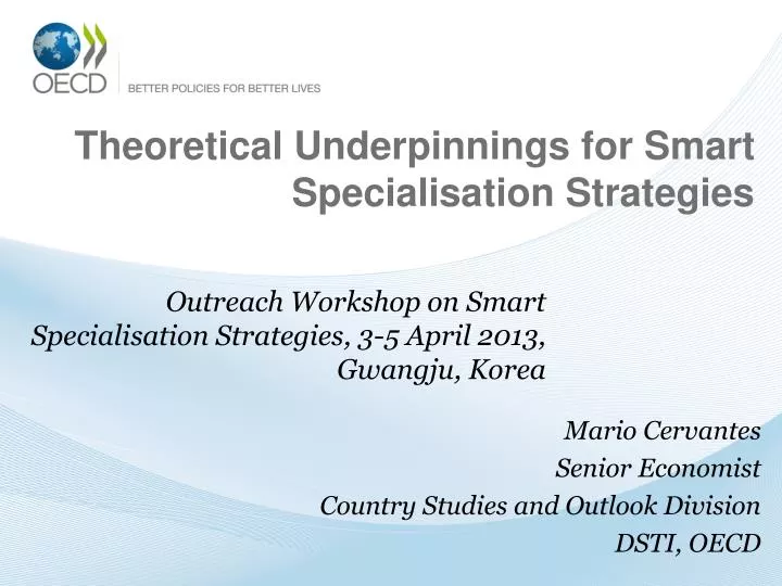 theoretical underpinnings for smart specialisation strategies