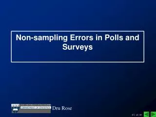 Non-sampling Errors in Polls and Surveys