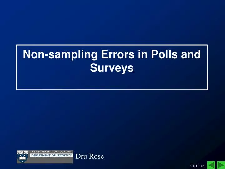 non sampling errors in polls and surveys