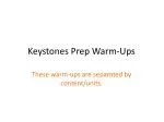 Keystones Prep Warm-Ups - slide 1
