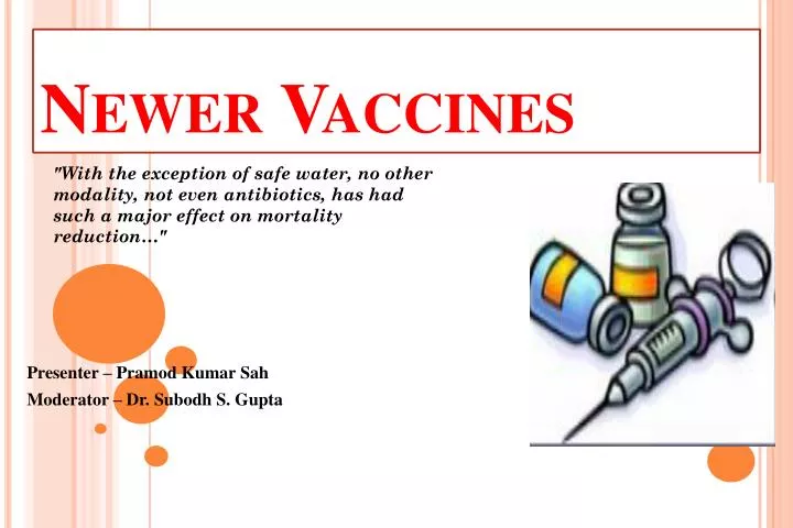 newer vaccines