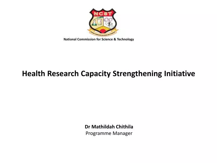 health research capacity strengthening initiative