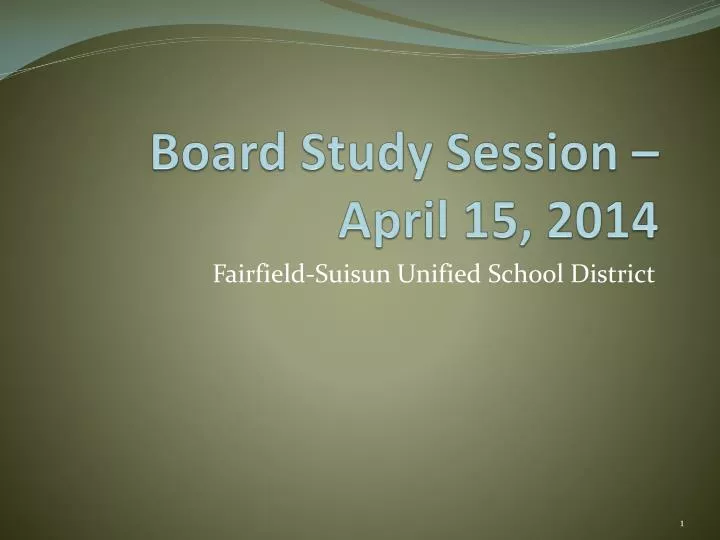 board study session april 15 2014