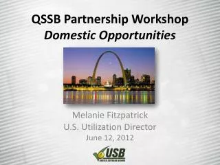 QSSB Partnership Workshop Domestic Opportunities