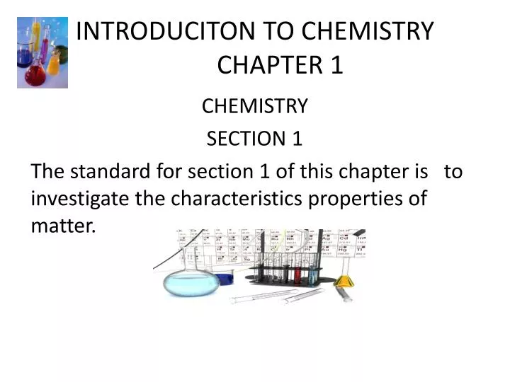 introduciton to chemistry chapter 1