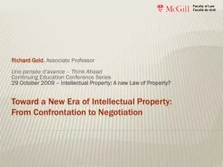 Toward a New Era of Intellectual Property: From Confrontation to Negotiation