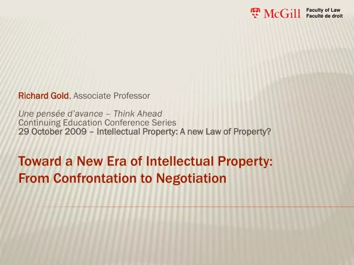 toward a new era of intellectual property from confrontation to negotiation