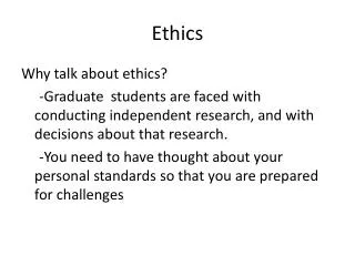 Ethics