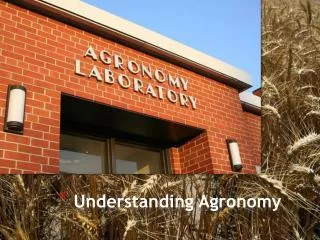 Understanding Agronomy