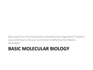 Basic Molecular Biology