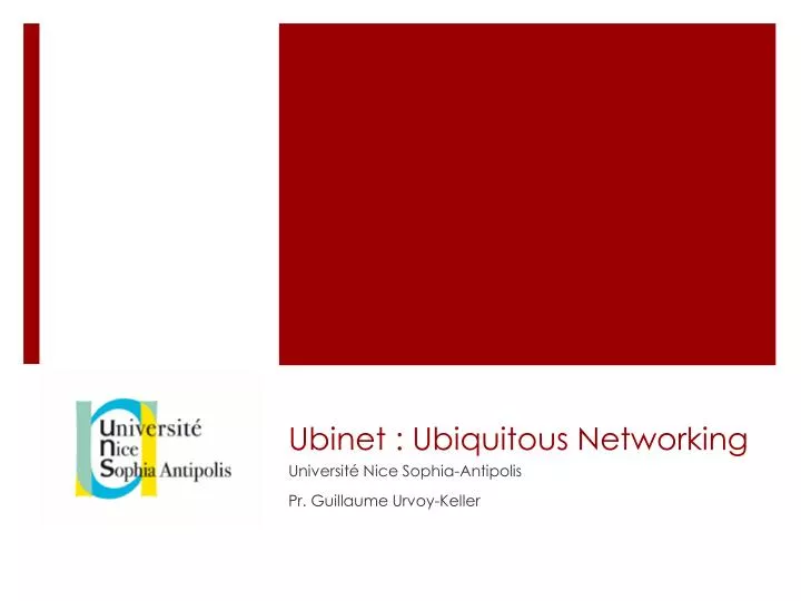 ubinet ubiquitous networking