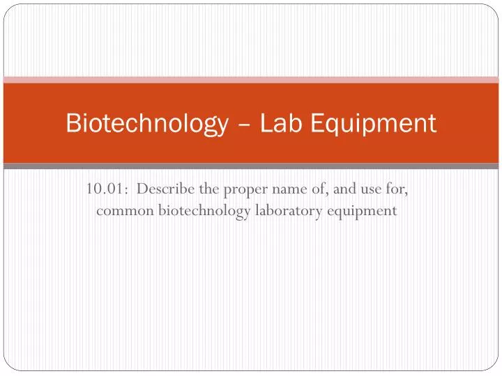biotechnology lab equipment