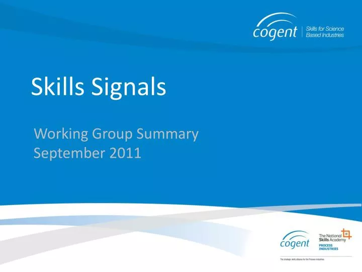 skills signals