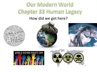 Our Modern World Chapter 33 Human Legacy