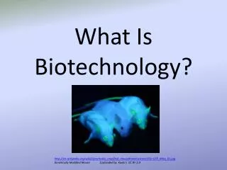 What Is Biotechnology?