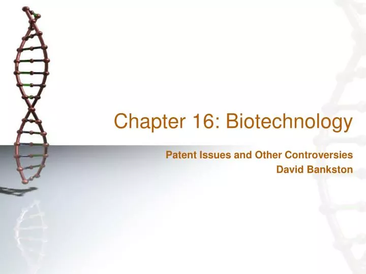 chapter 16 biotechnology