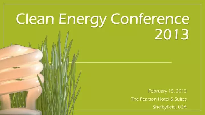 clean energy conference 2013
