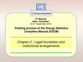 Chapter 2 - Legal foundation and institutional arrangements