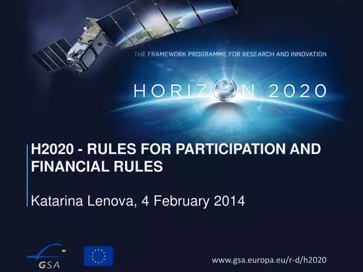 h2020 rules for participation and financial rules