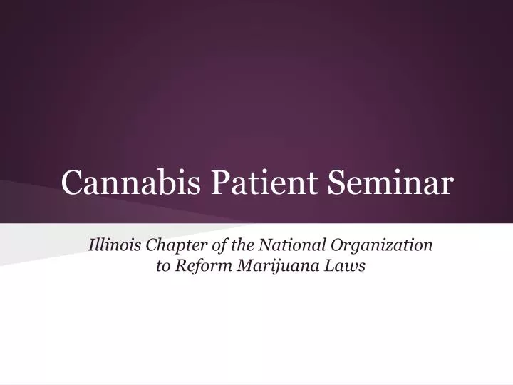 cannabis patient seminar