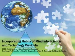 Incorporating Habits of Mind into Science and Technology Curricula